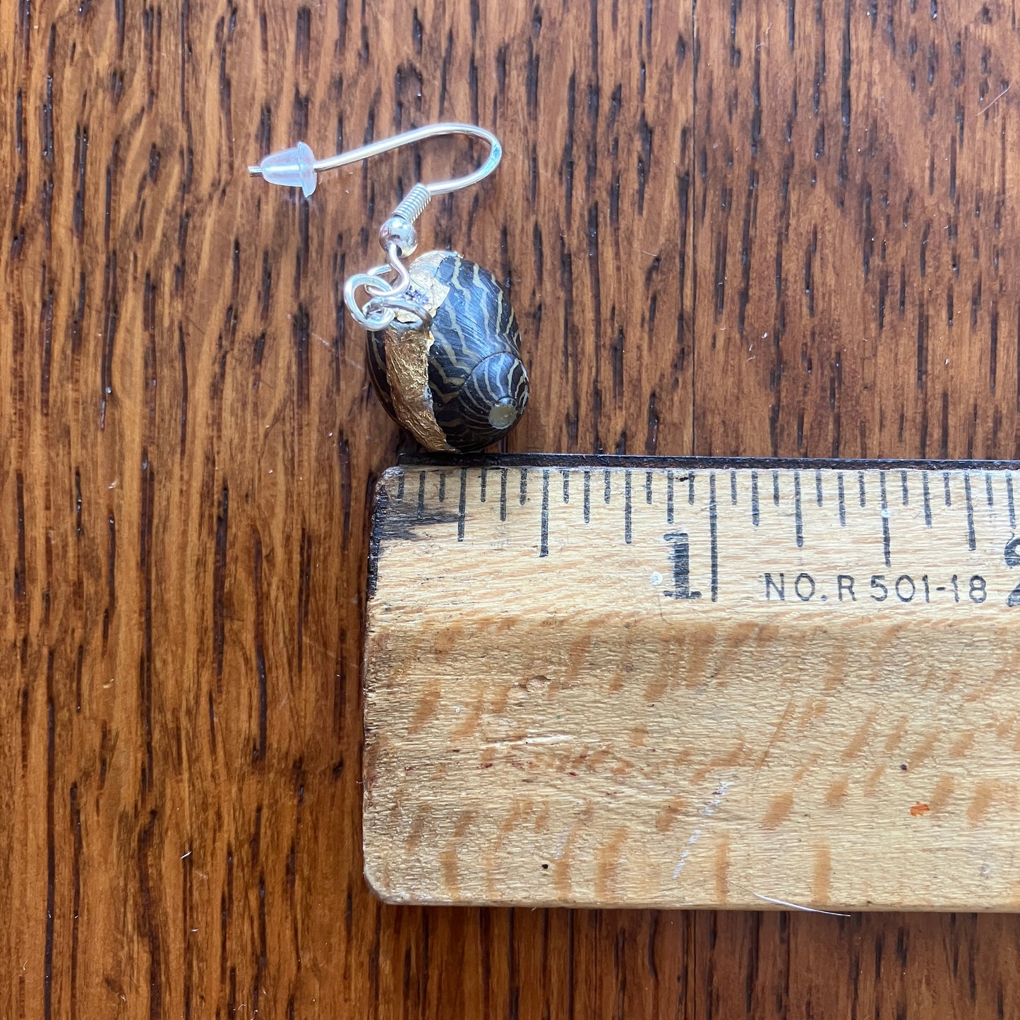 Zebra Nerite Snail Artisan Made Earrings Handcrafted Sea Shell Dangle Earrings