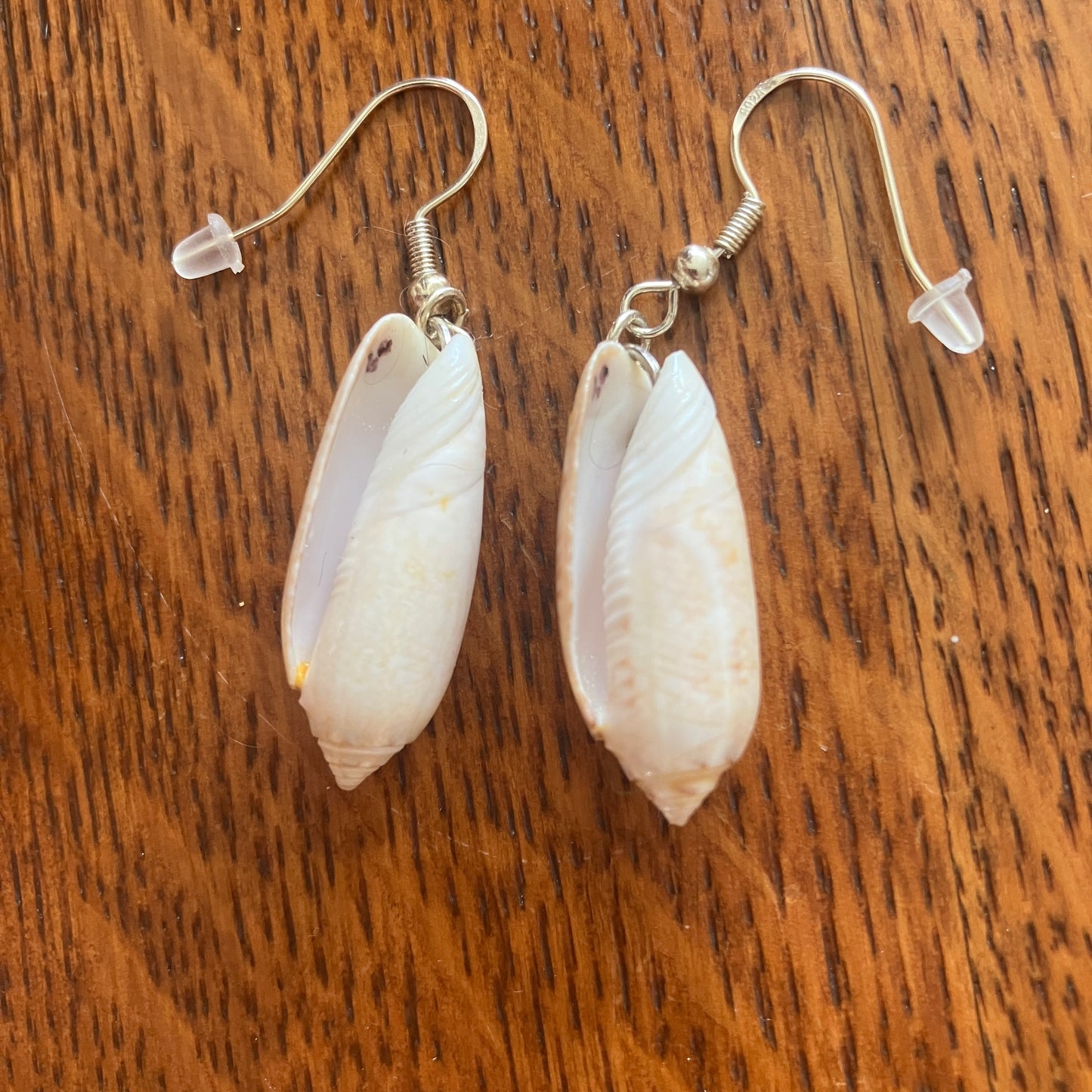 Olive Shell Artisan Made Earrings Handcrafted Sea Shell Dangle Earrings