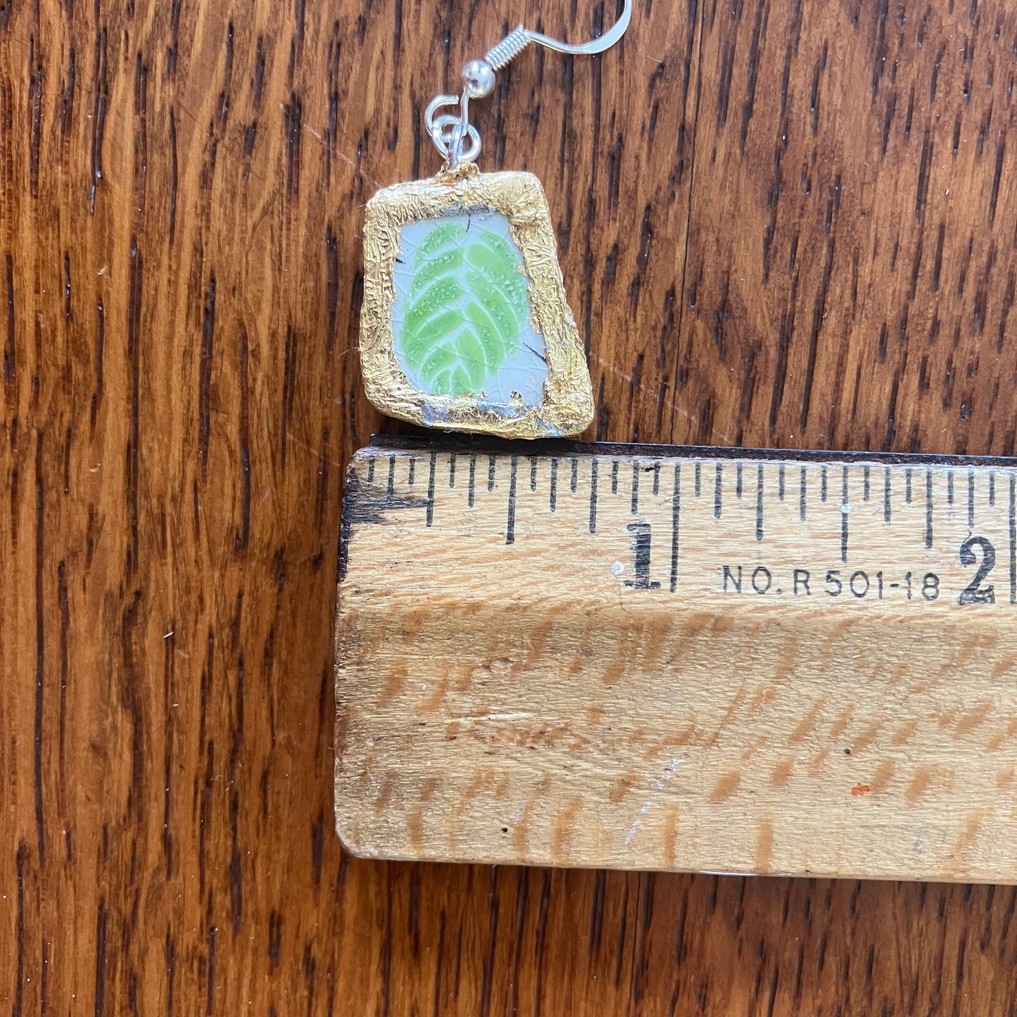 Broken Pottery Artisan Made Earrings Wells Plate Handcrafted Dangle Earrings