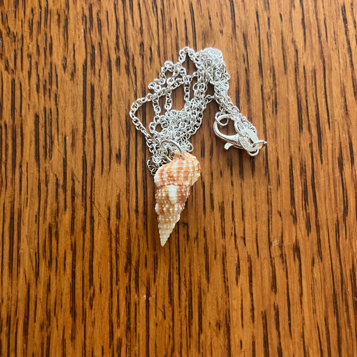 Cerith Sell Artisan Made Pendant Handcrafted Sea Shell Necklace 3/8in x 3/4in Mermaid Jewelry