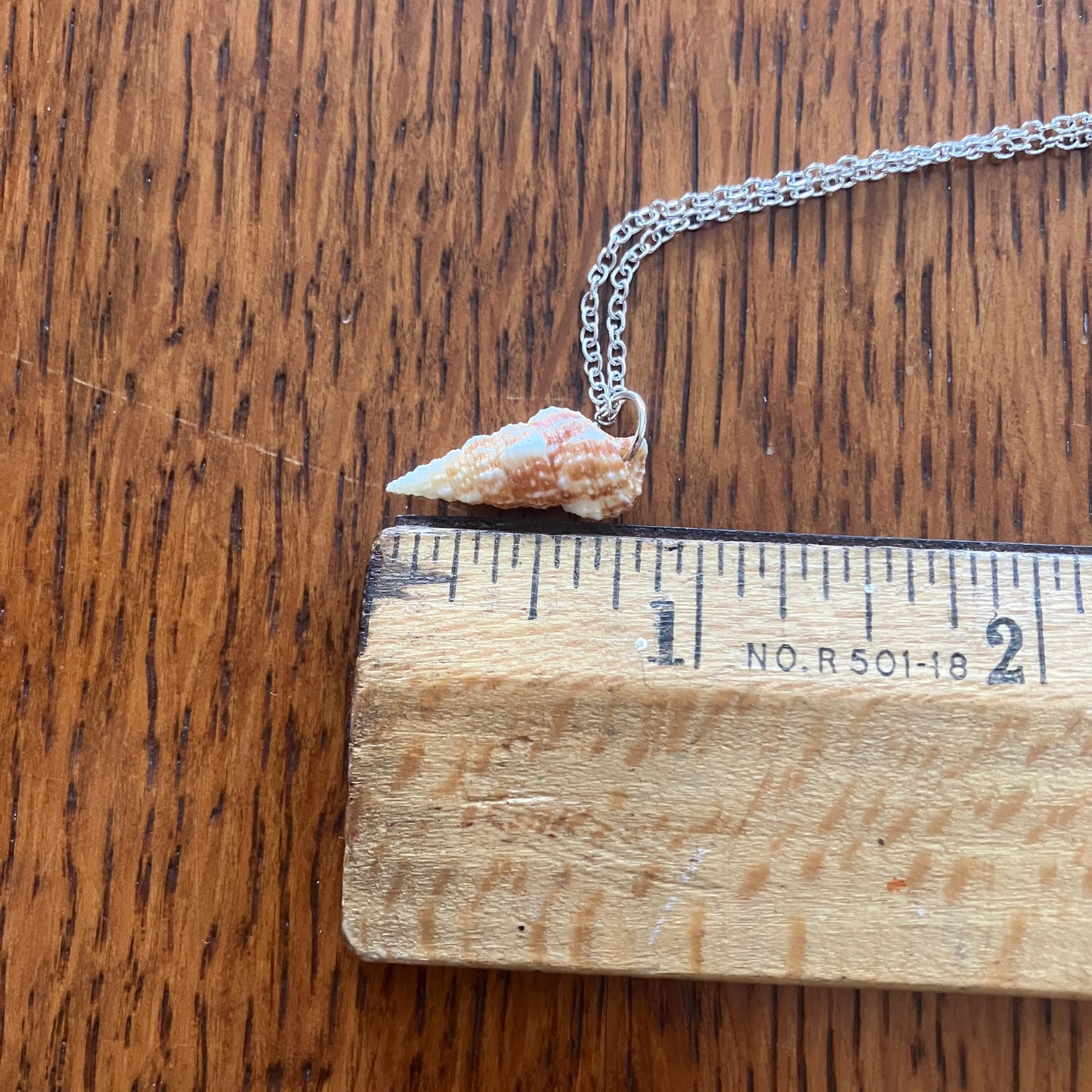 Cerith Sell Artisan Made Pendant Handcrafted Sea Shell Necklace 3/8in x 3/4in Mermaid Jewelry