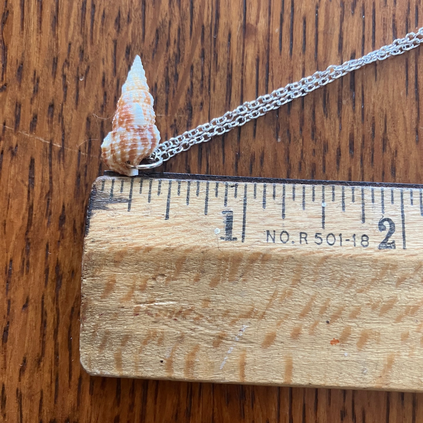 Cerith Sell Artisan Made Pendant Handcrafted Sea Shell Necklace 3/8in x 3/4in Mermaid Jewelry