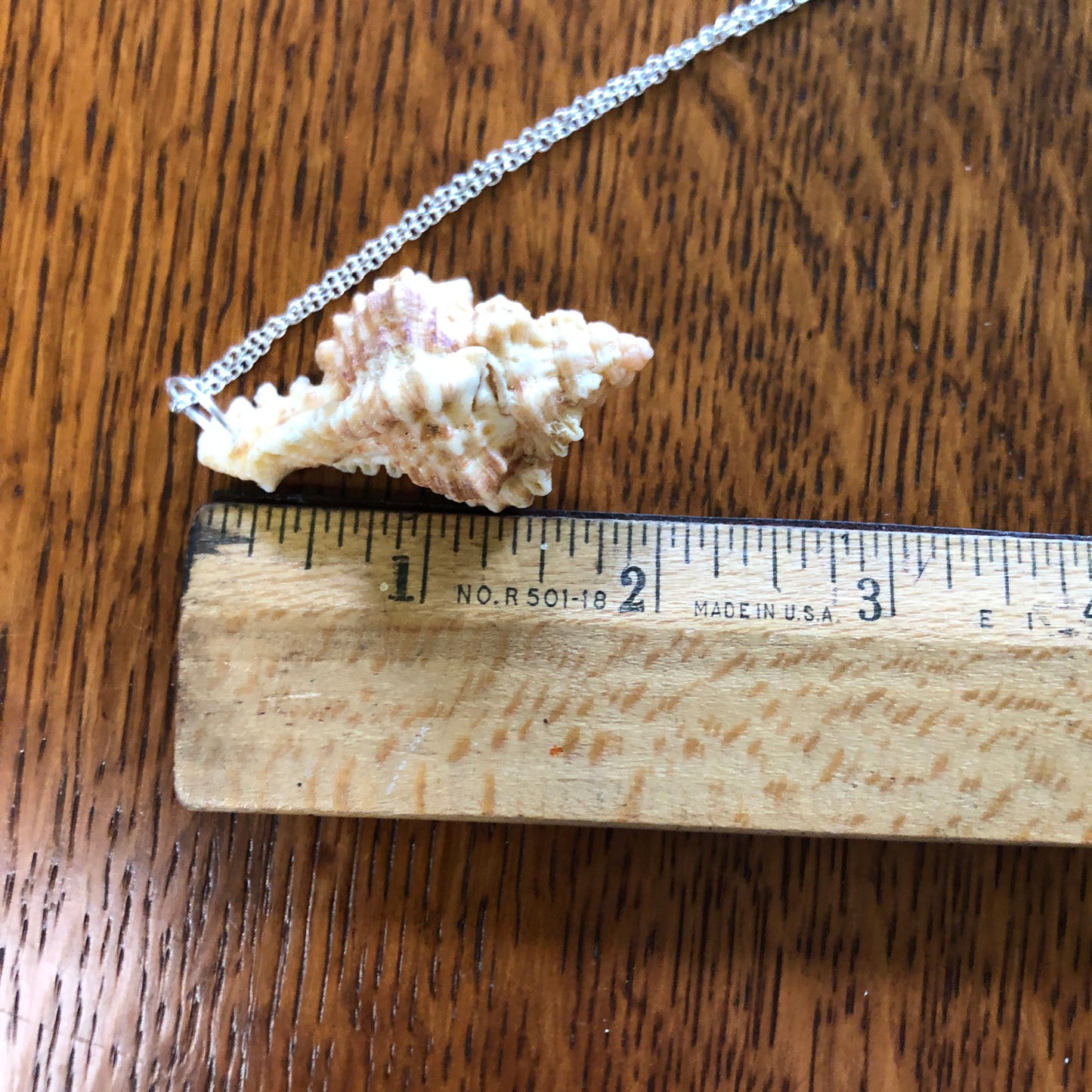 Murex Artisan Made Pendant Handcrafted Sea Shell Necklace 1 in x 2 in Mermaid Jewelry