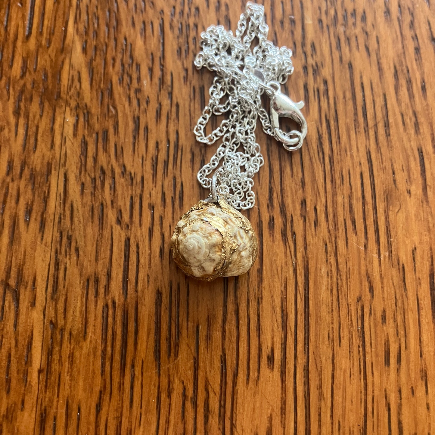 Sea Witch Artisan Made Pendant Handcrafted Sea Shell Necklace 1/2 in x 1/2 in