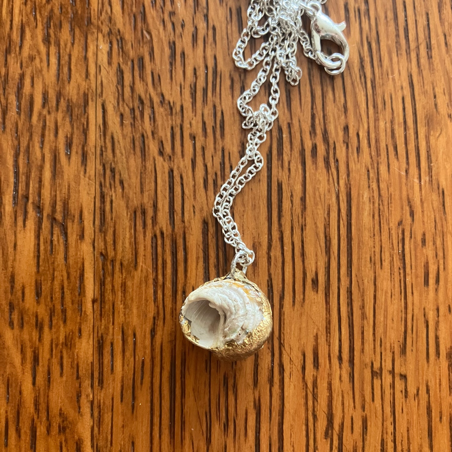 Sea Witch Artisan Made Pendant Handcrafted Sea Shell Necklace 1/2 in x 1/2 in