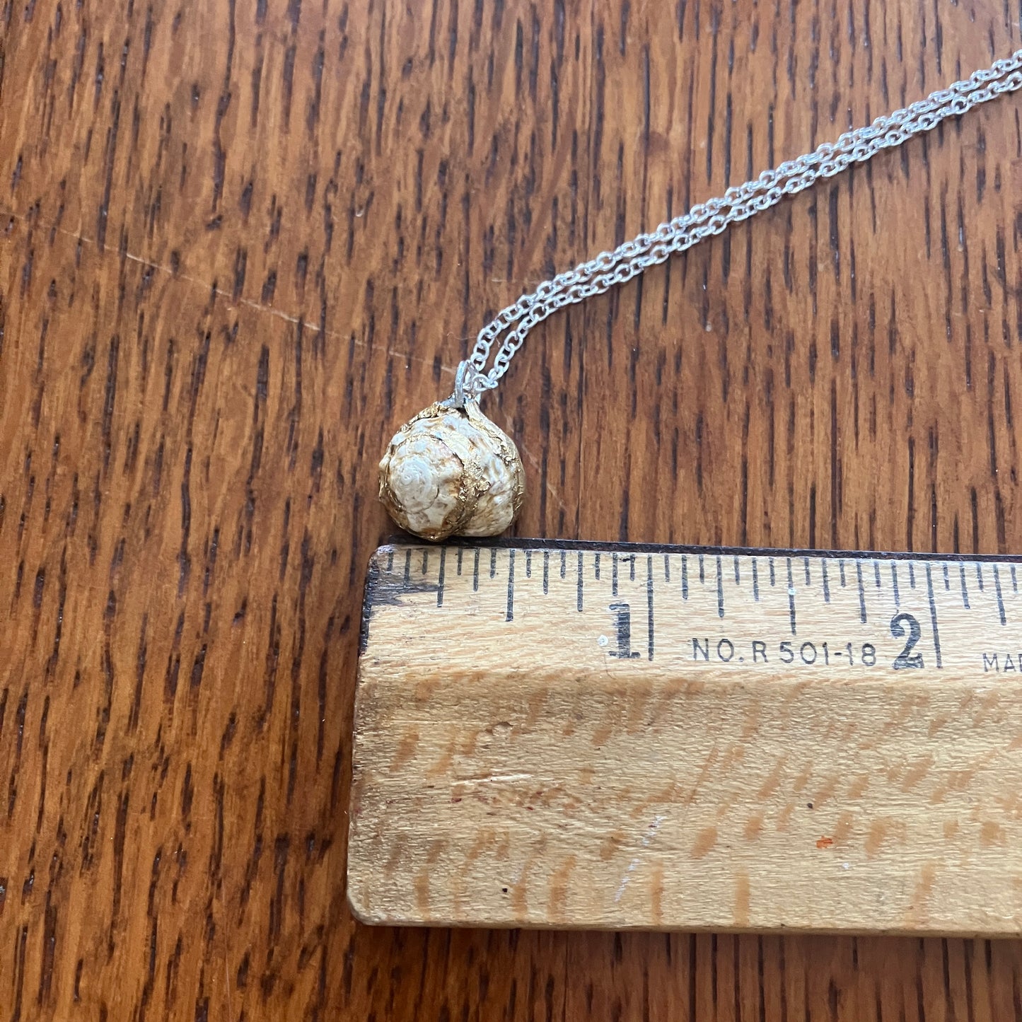 Sea Witch Artisan Made Pendant Handcrafted Sea Shell Necklace 1/2 in x 1/2 in