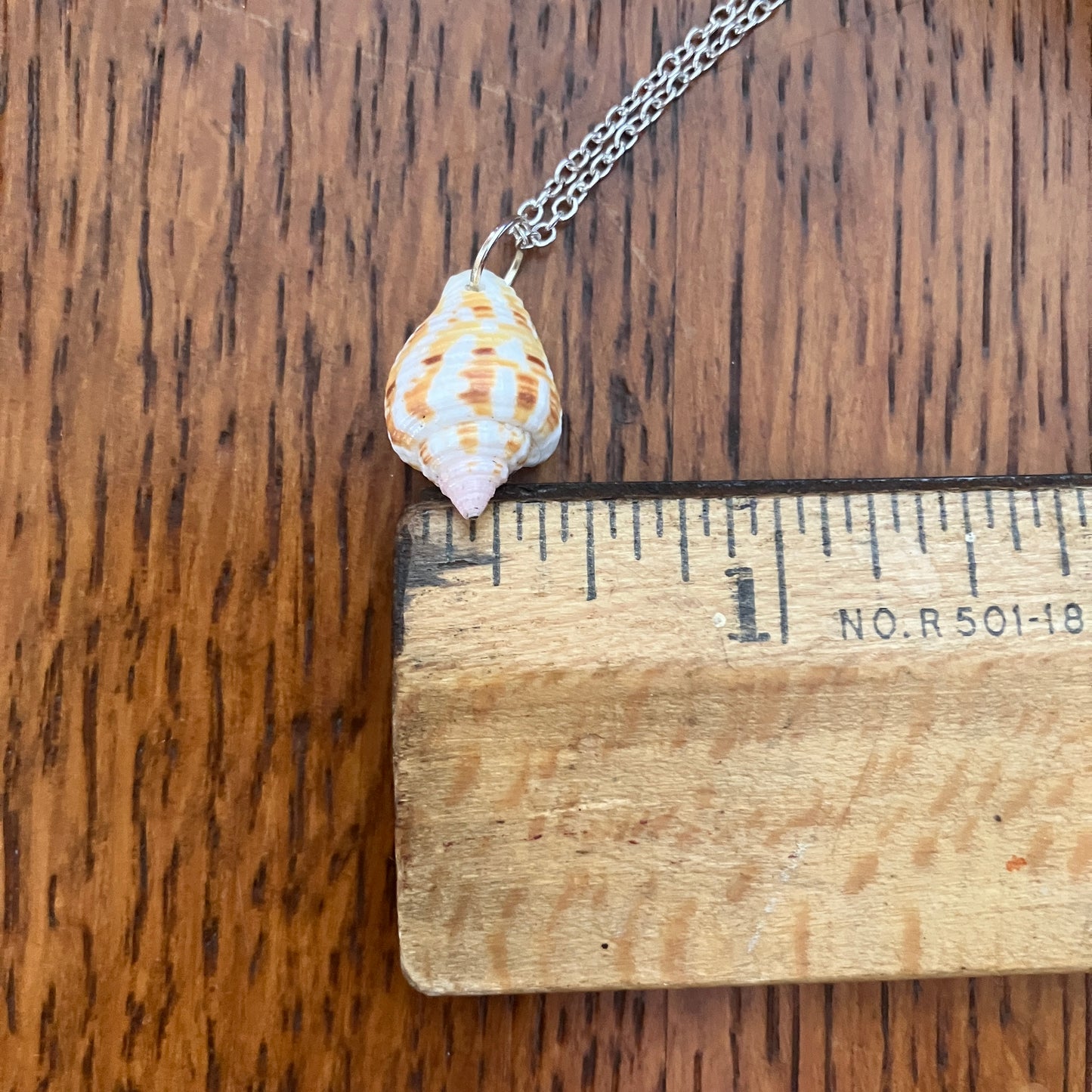 Sea Sell Artisan Made Pendant Handcrafted Sea Shell Necklace 1/2 in x 3/4 in Mermaid Jewelry