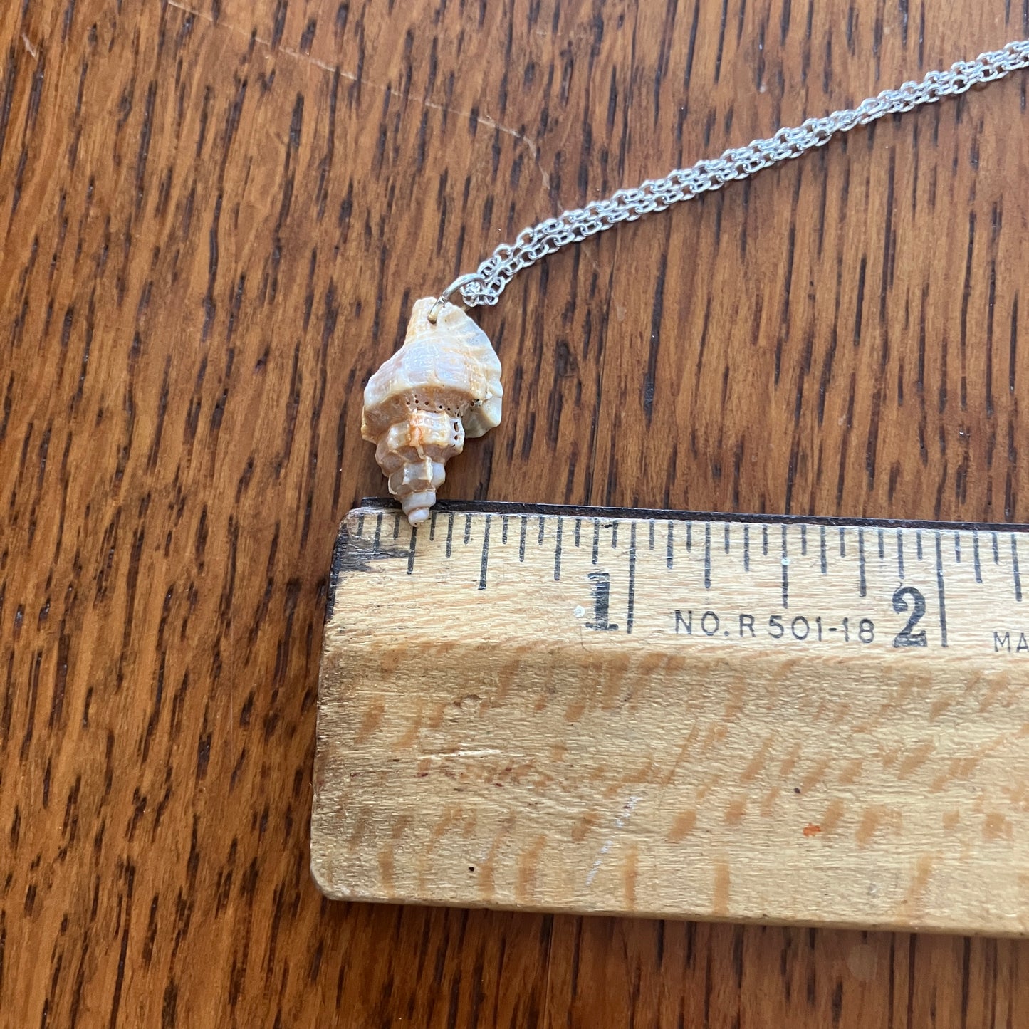 Murex Sell Artisan Made Pendant Handcrafted Sea Shell Necklace 1/2in x 7/8in Mermaid Jewelry