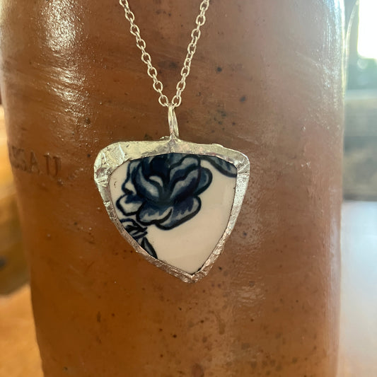 Broken Pottery Artisan Made Pendant Molly Hatch Mug Handcrafted Necklace 1 in x 1 in