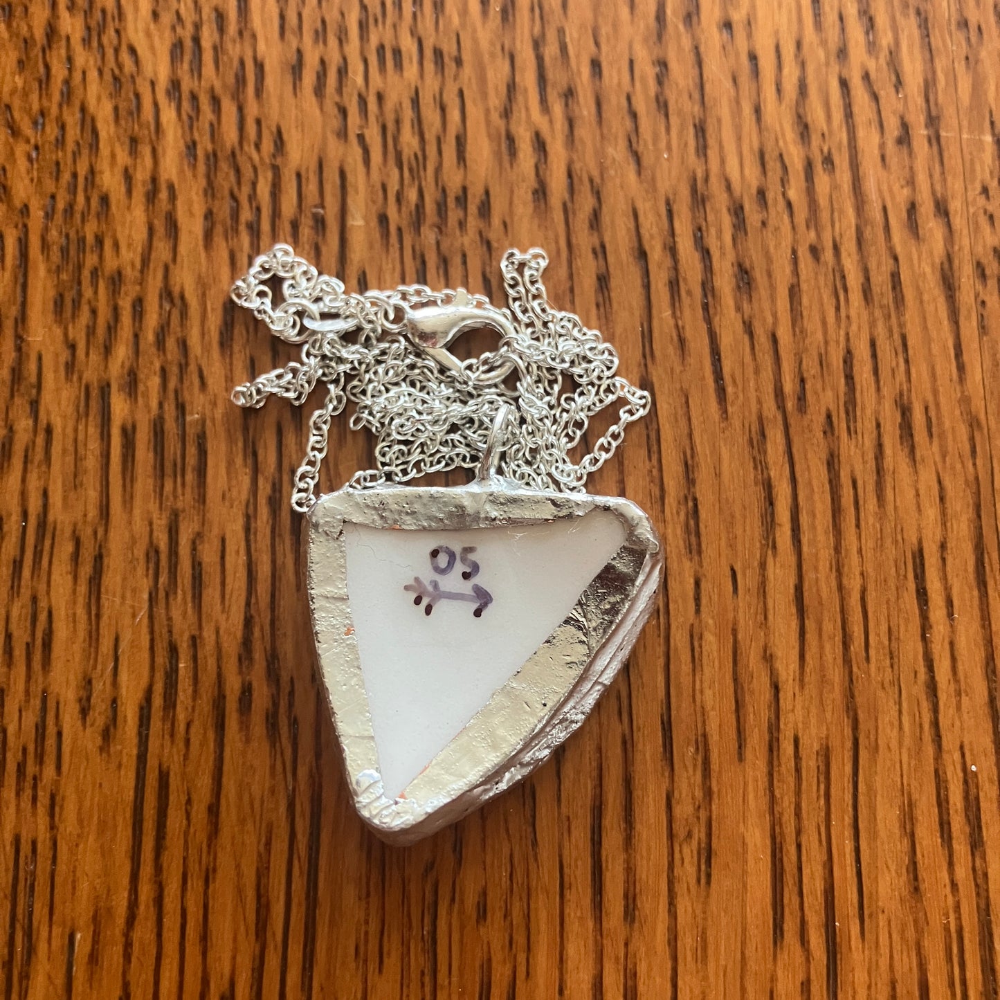 Broken Pottery Artisan Made Pendant Molly Hatch Mug Handcrafted Necklace 1 in x 1 in