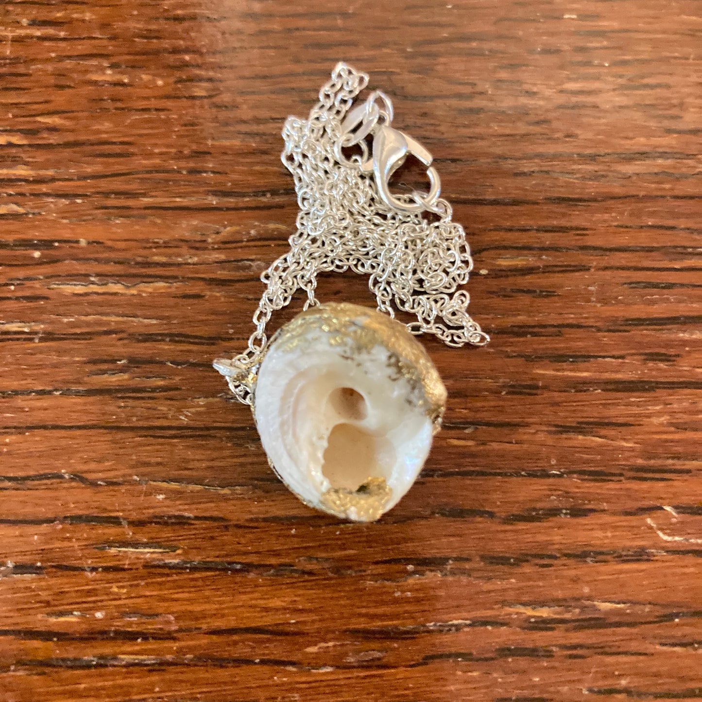 Sea Witch Artisan Made Pendant Handcrafted Sea Shell Necklace 5/8 in x 5/8 in