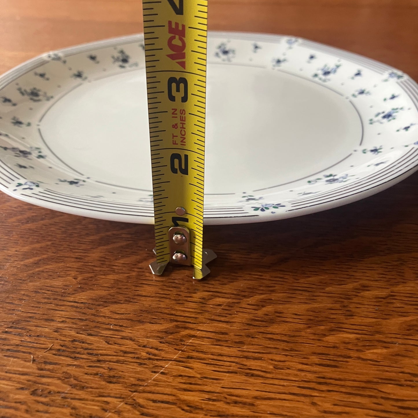 Royal Doulton Calico Blue Dinner Plate Set of 4 10.5" Vintage England