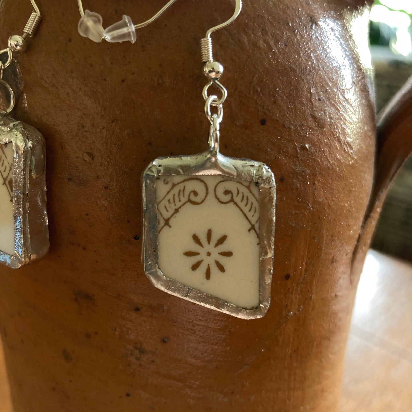 Artisan Made Dangle Earrings Unbranded Plate Handcrafted Earrings
