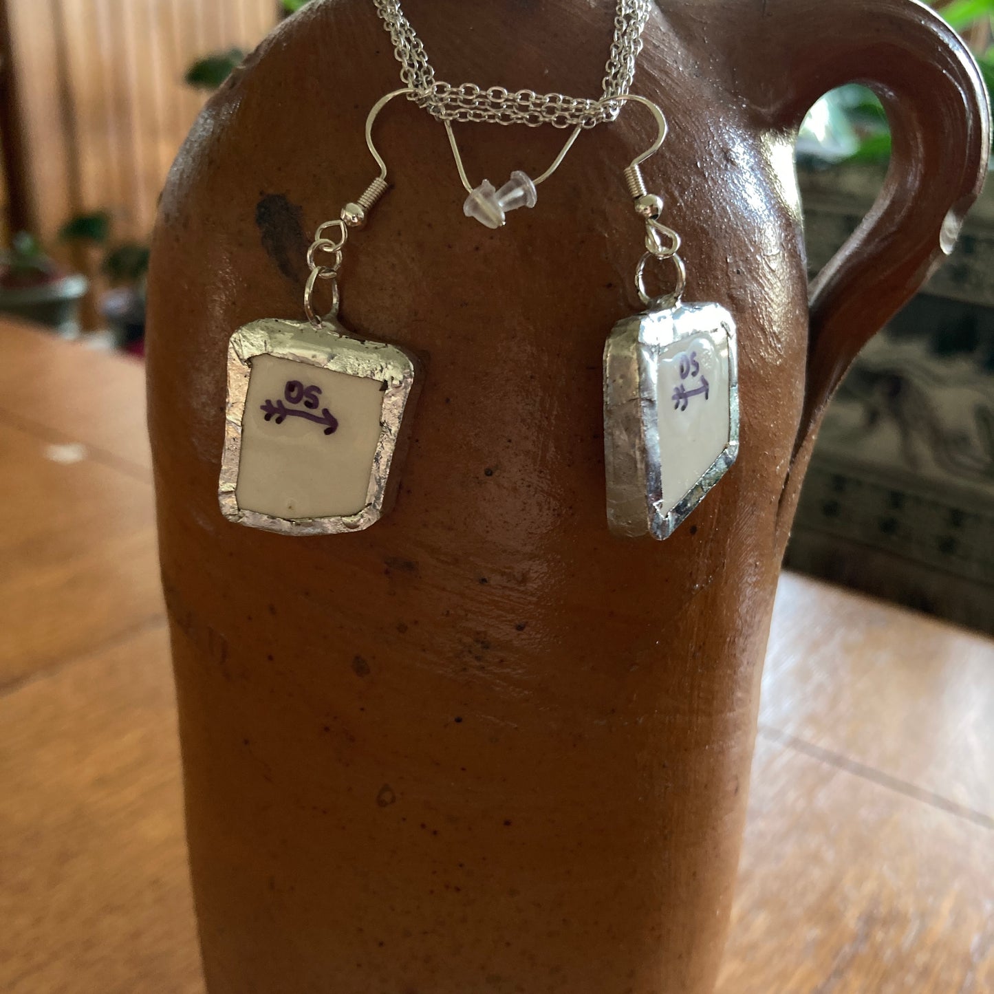Artisan Made Dangle Earrings Unbranded Plate Handcrafted Earrings