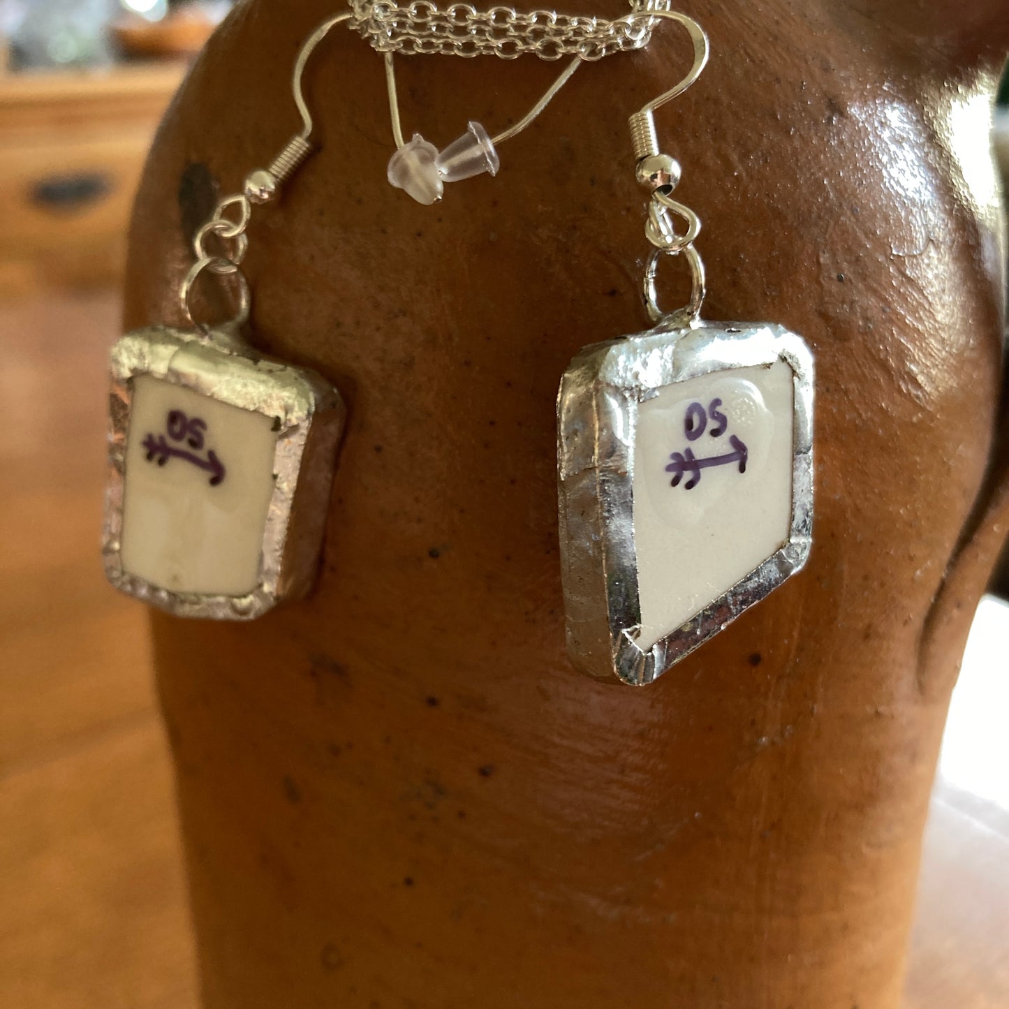Artisan Made Dangle Earrings Unbranded Plate Handcrafted Earrings