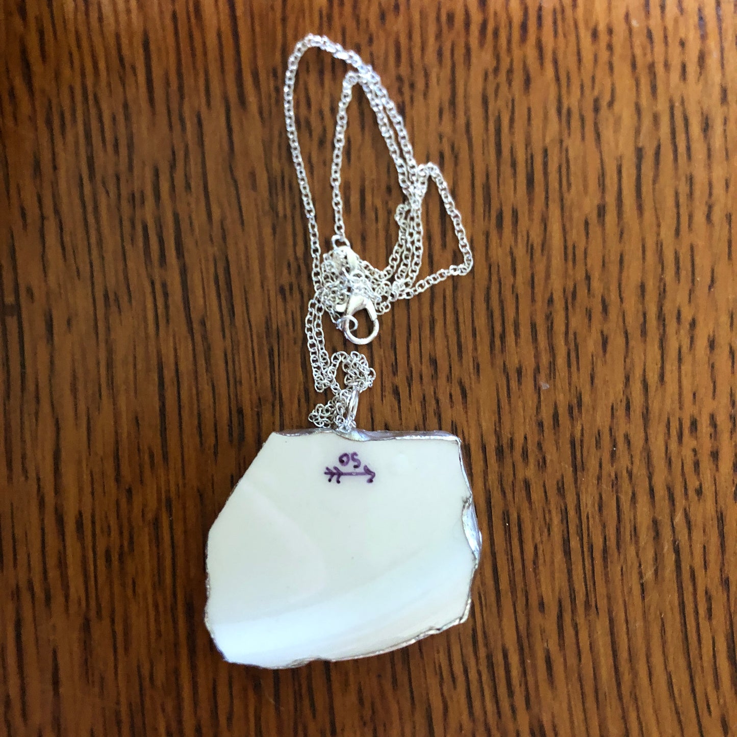 Broken Pottery Artisan Made Pendant Elvis Collector Plate Handcrafted Necklace 1.5in x 1.25in