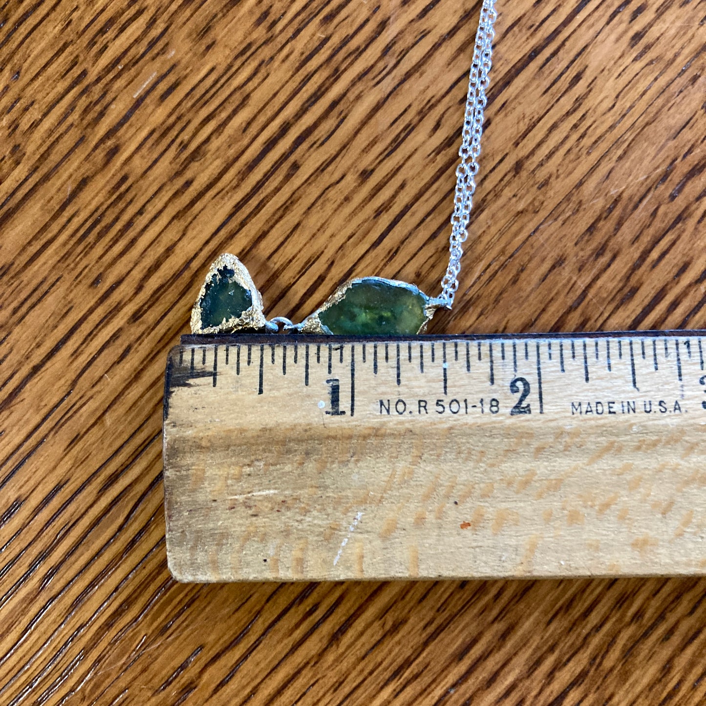 Erie Glass Artisan Made Pendant Green Glass Handcrafted Jewelry