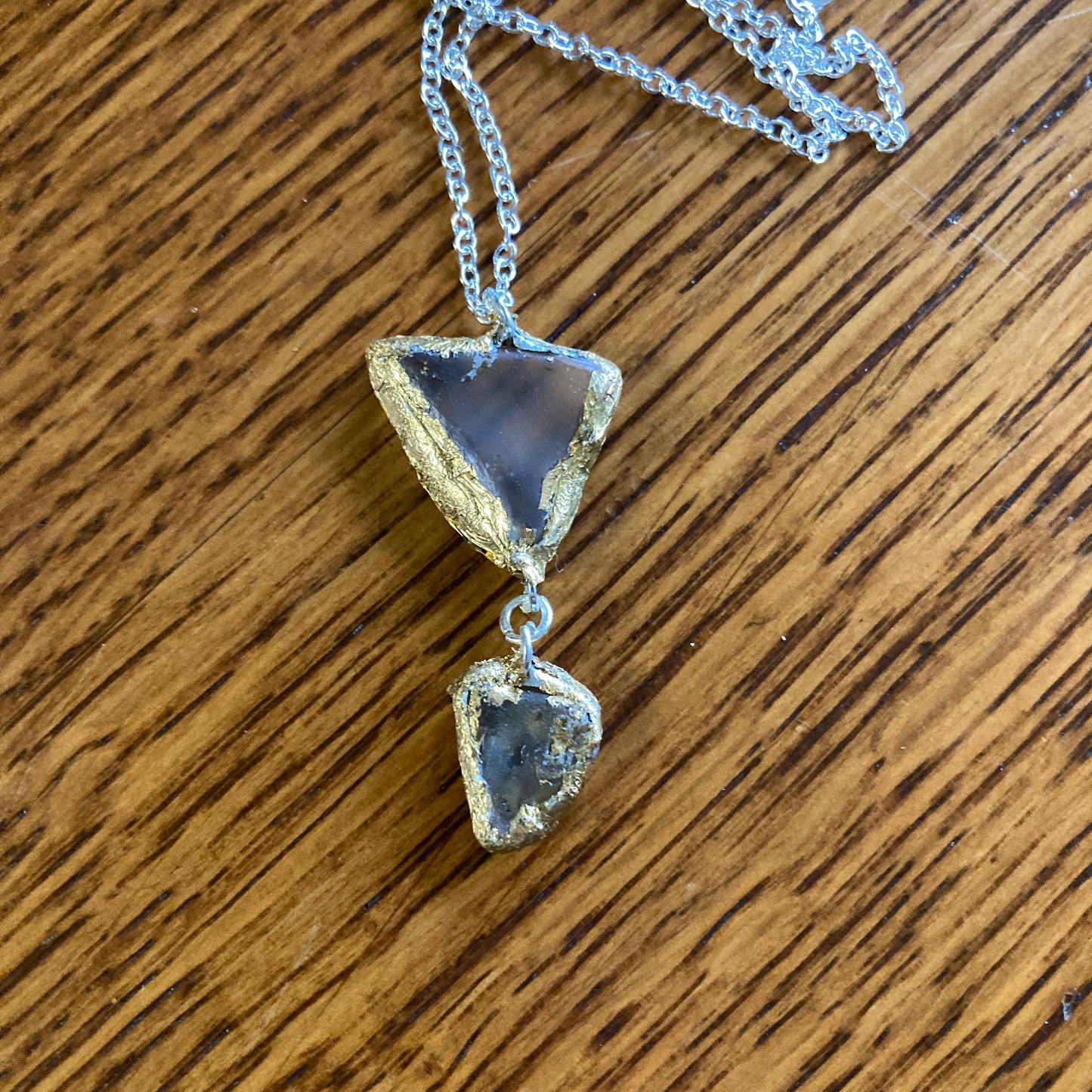Erie Glass Artisan Made Pendant Frosted Glass Handcrafted Jewelry