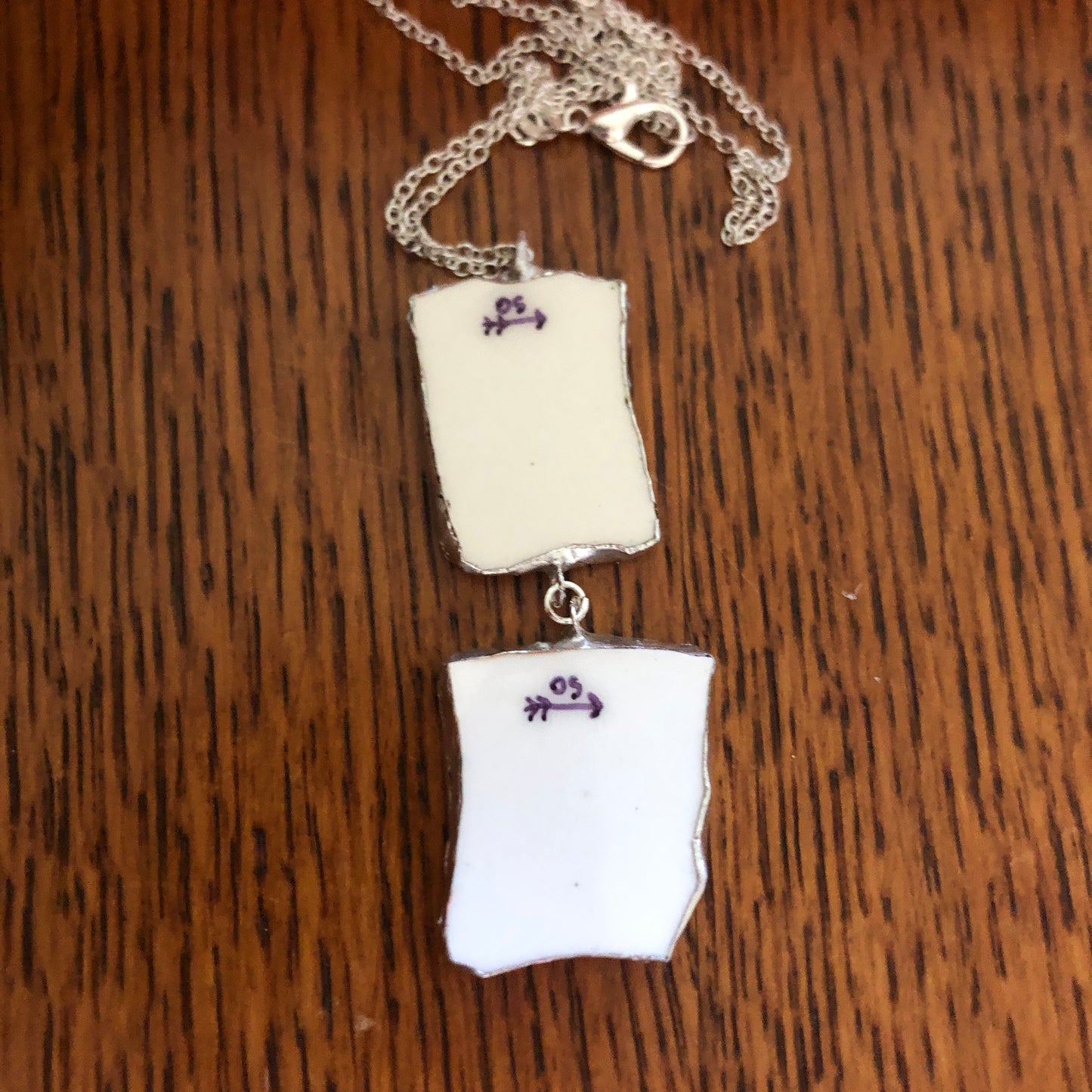 Broken Pottery Artisan Made Pendant Elvis Collector Plate Handcrafted Necklace 1in x 2.5in