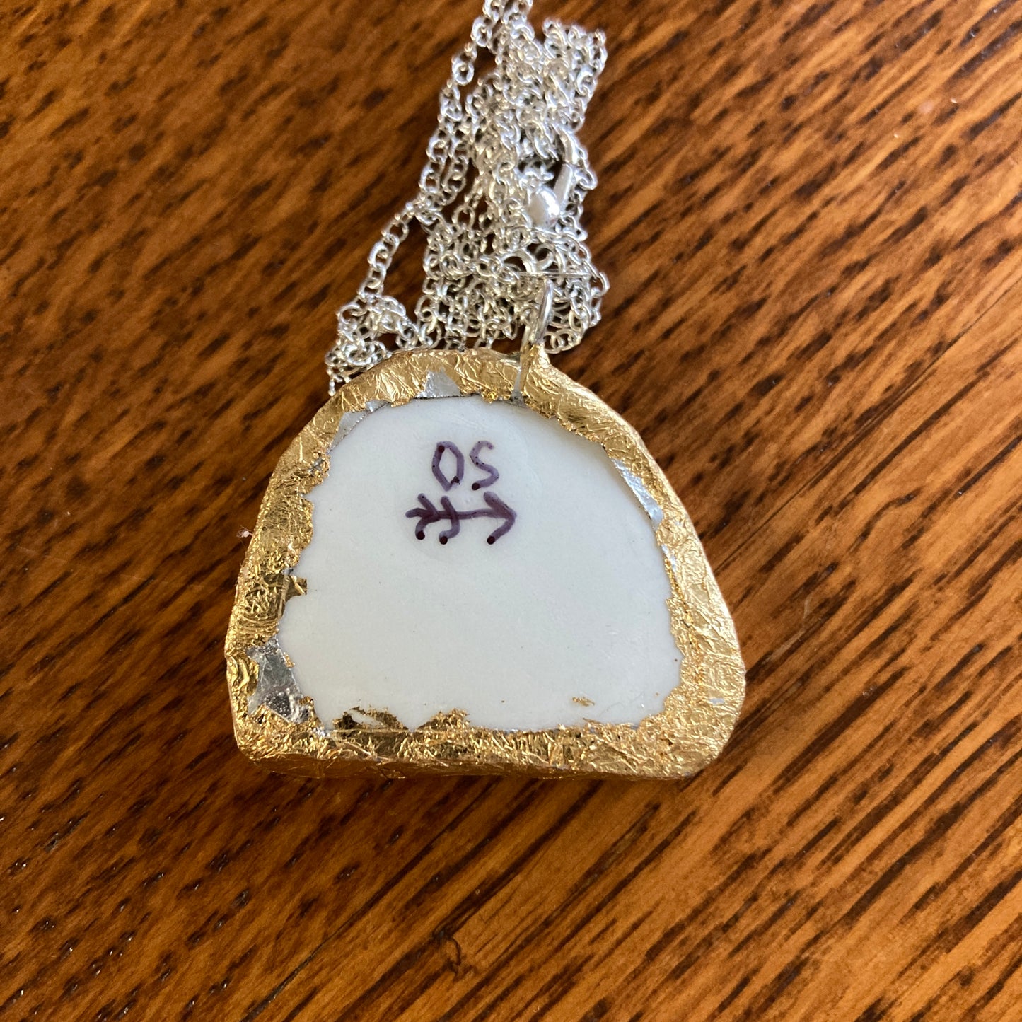 Broken Pottery Artisan Made Peter Rabbit Pendant Wedgwood Peter Rabbit Collector Plate Handcrafted Necklace 1.25 in x 1 1/8 in