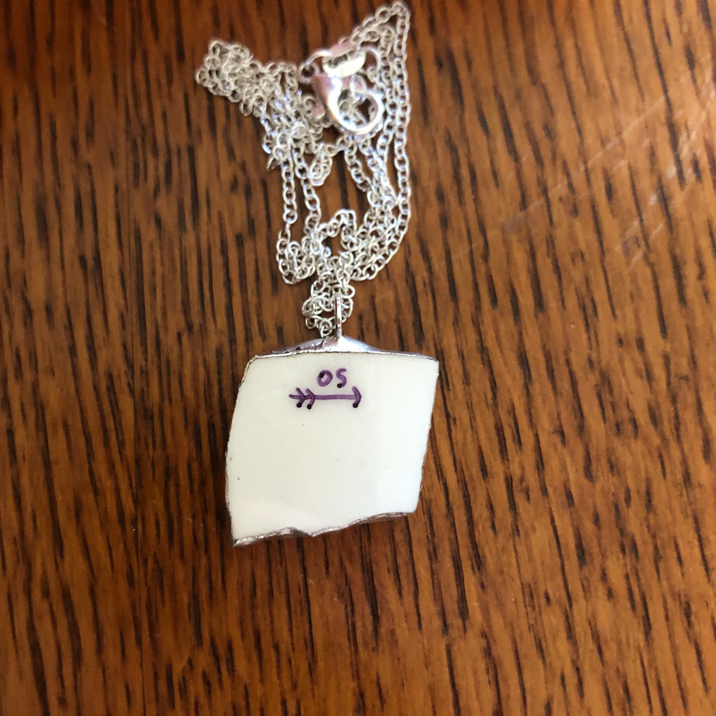 Broken Pottery Artisan Made Pendant Elvis Collector Plate Handcrafted Necklace 7/8in x 7/8in