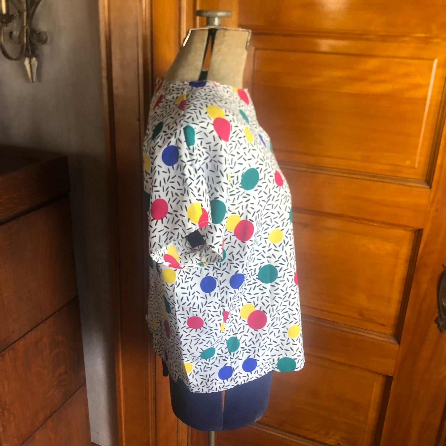 Design Elements By Impressions Sprinkle Polkadot Pullover 1980’s Vintage Large