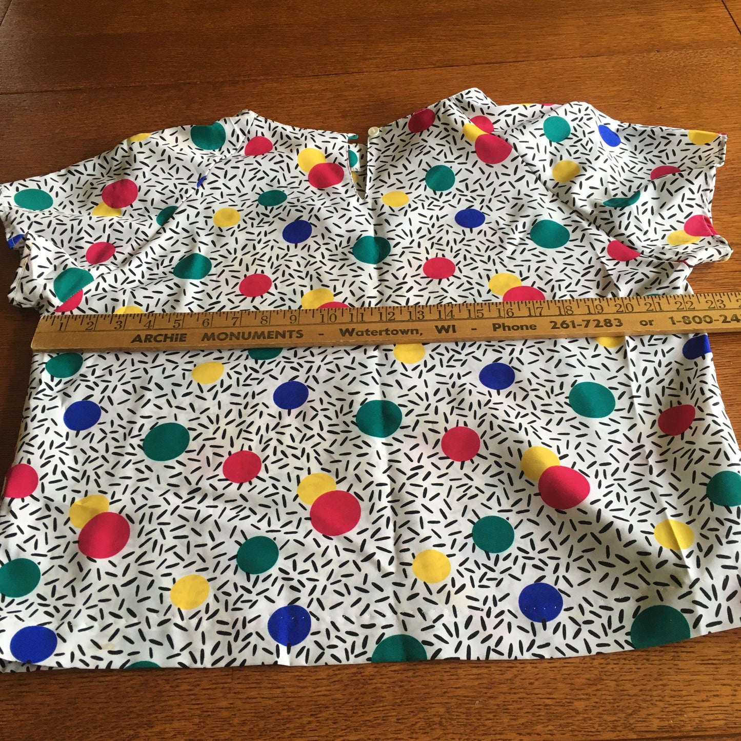 Design Elements By Impressions Sprinkle Polkadot Pullover 1980’s Vintage Large