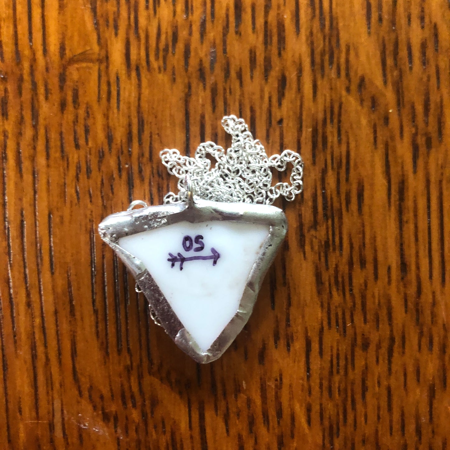 Broken Plate Artisan Made Pendant Corelle Butterfly Gold Plate Handcrafted Necklace 1in x 1in
