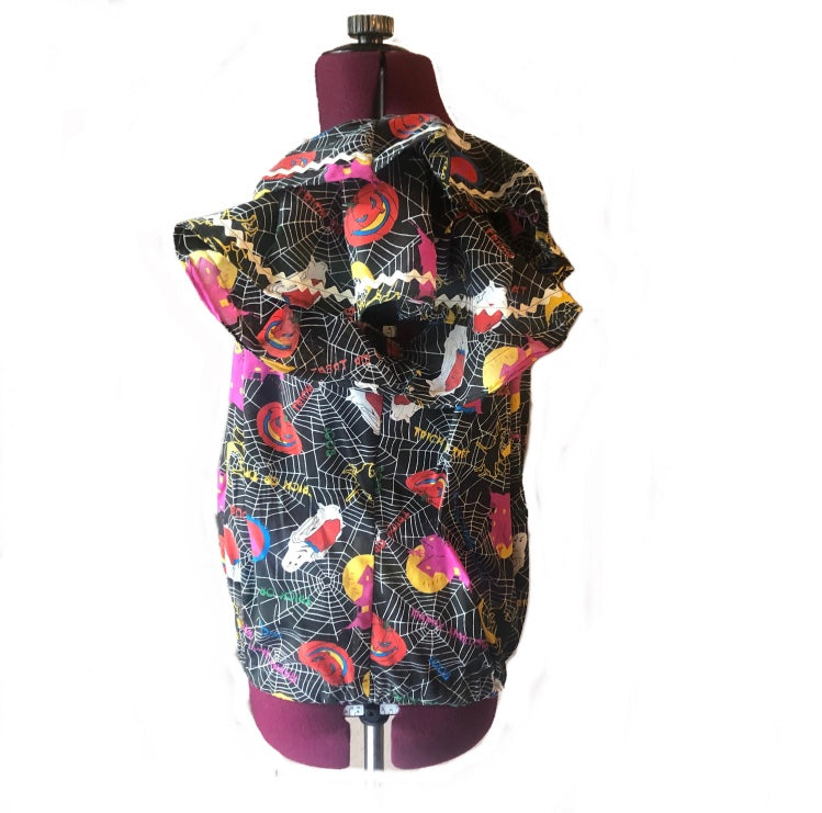 Handmade Halloween Top OOAK 1950's design