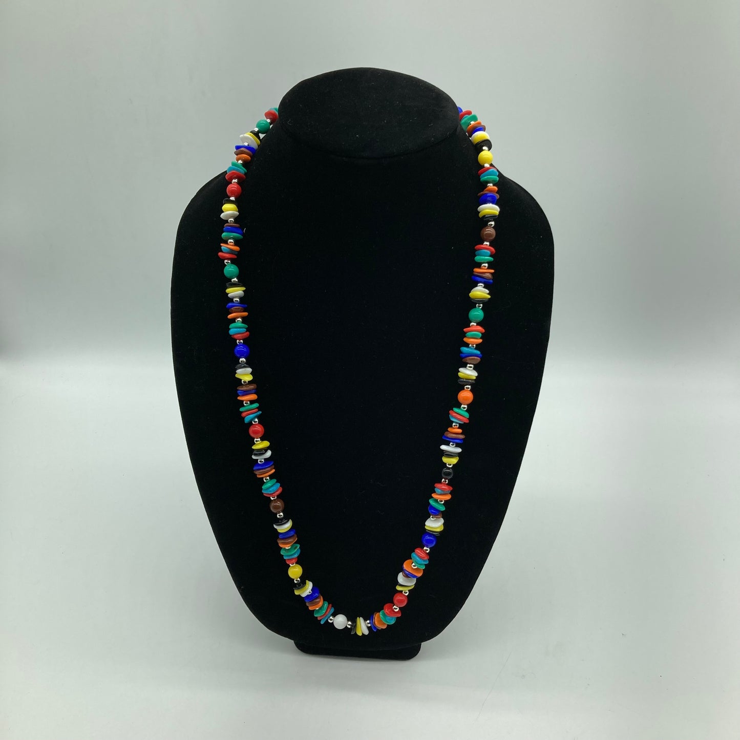 Rainbow Candy Costume Jewelry Set Necklace And Earrings