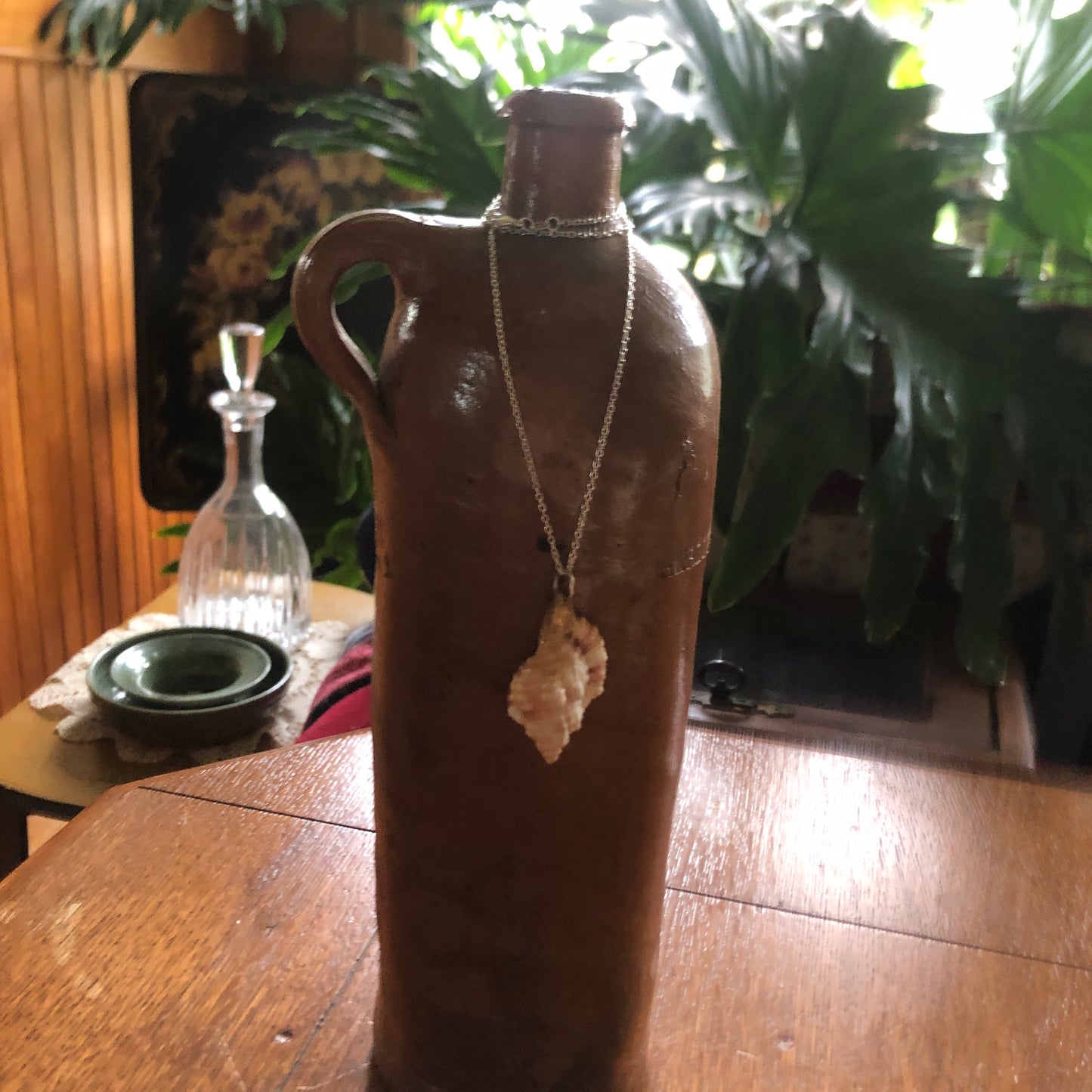 Apple Murex Artisan Made Pendent Handcrafted Peach Sea Shell Necklace 1.25 in x 1 in