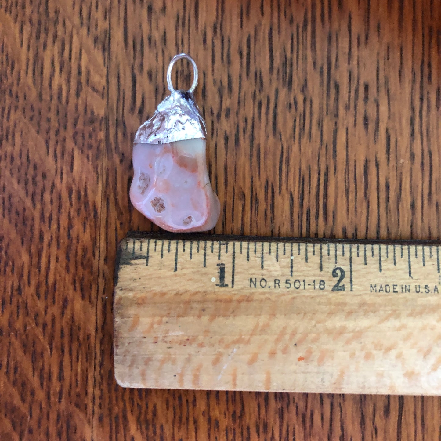 Artisan Made Rock Pendent Resembles an Agate Handcrafted Necklace 3/4in x 1in