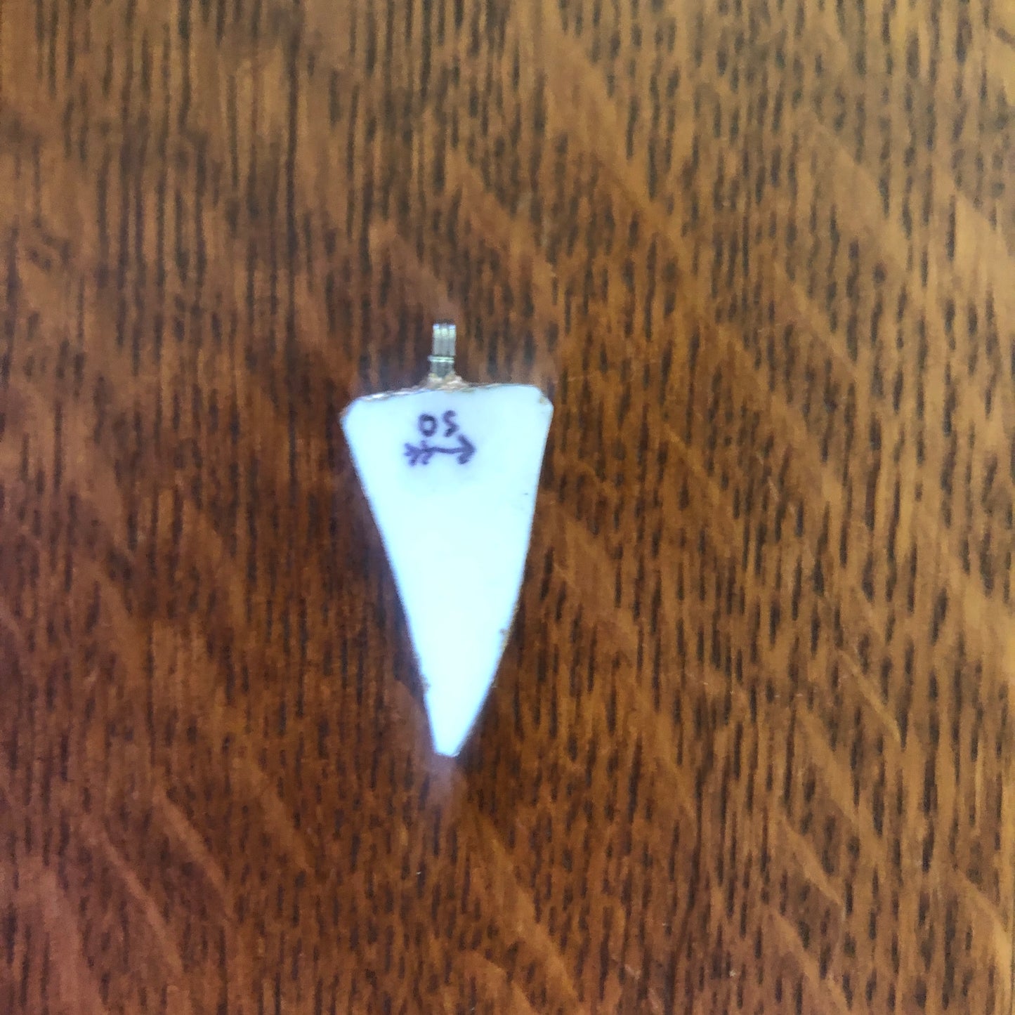 Broken Pottery Artisan Made Pendent Sango One World Japan Plate Handcrafted Necklace 1.25in x 5/8in