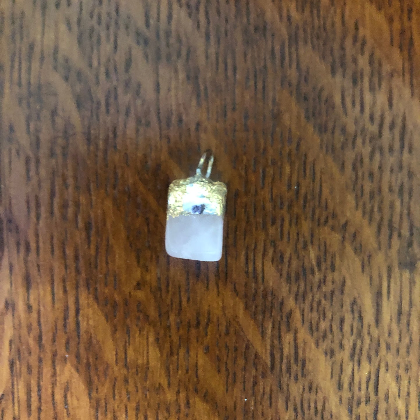 Artisan Made Rock Pendent Perfect Pink Resembles a Rose Quartz Handcrafted Necklace 3/8in x 1/2in