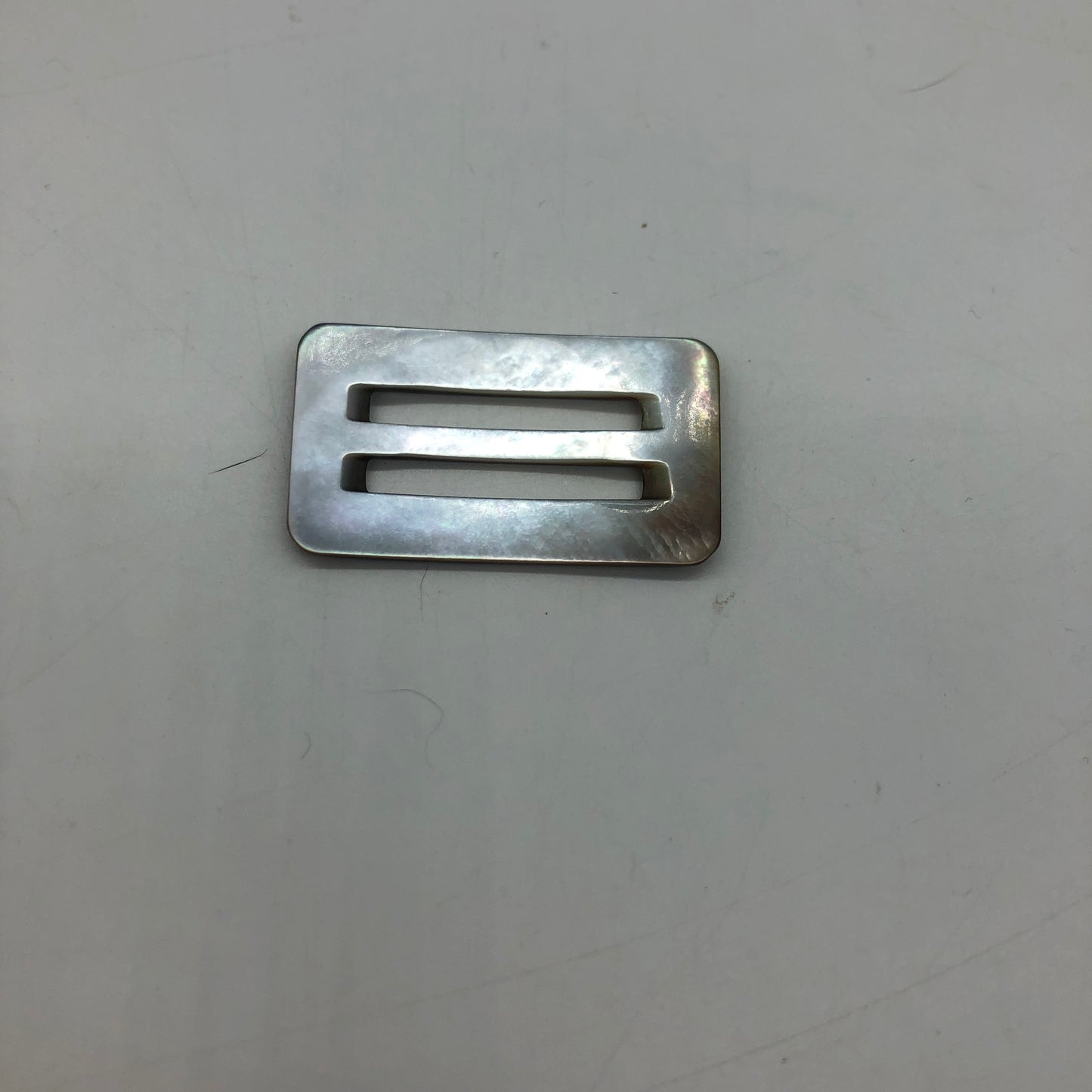 Rectangle Mother Of Pearl Buckle MOP Scarf Holder