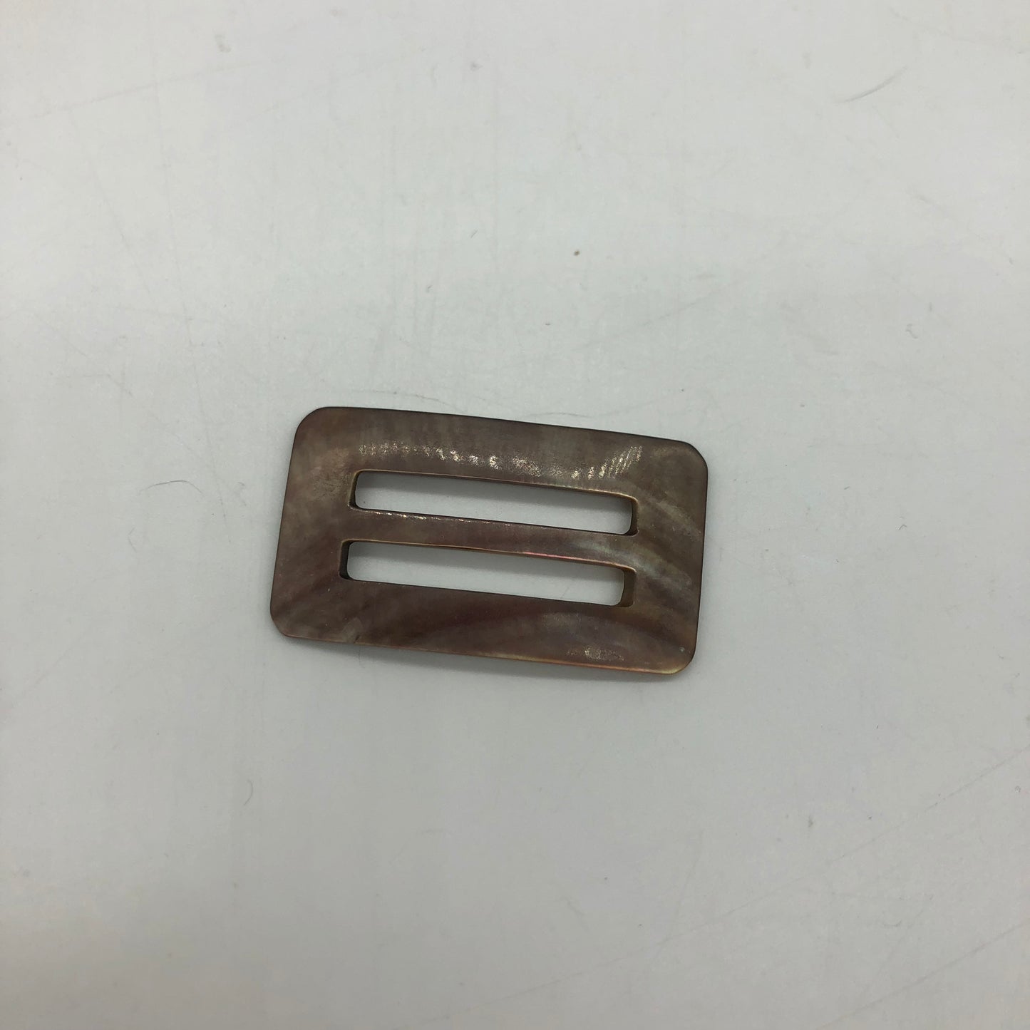 Rectangle Mother Of Pearl Buckle MOP Scarf Holder