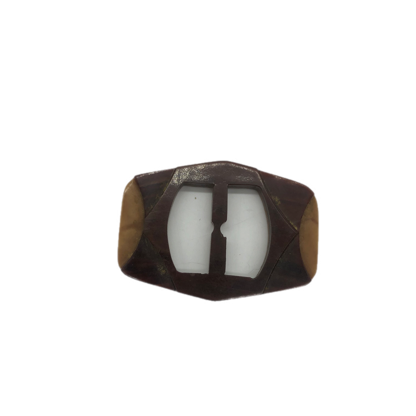 Two Tone Brown Made In France Buckle