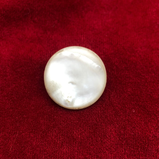 Antique Mother Of Pearl C Clasp Brooch