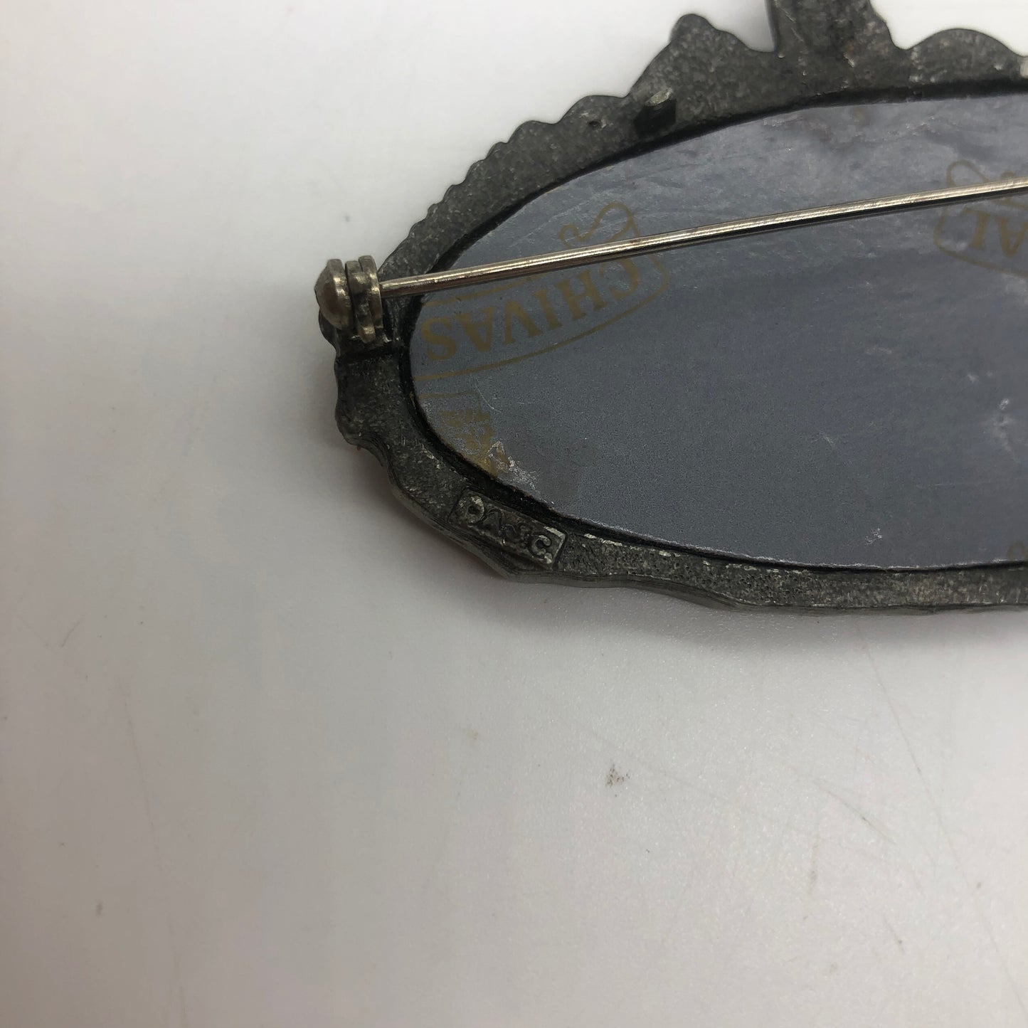 American Jewelry Chain Company Loch Ness Mirror Brooch