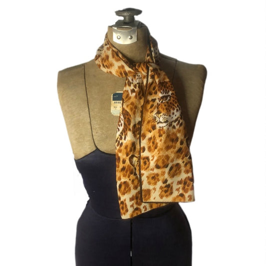 Long Cheetah Scarf Unbranded