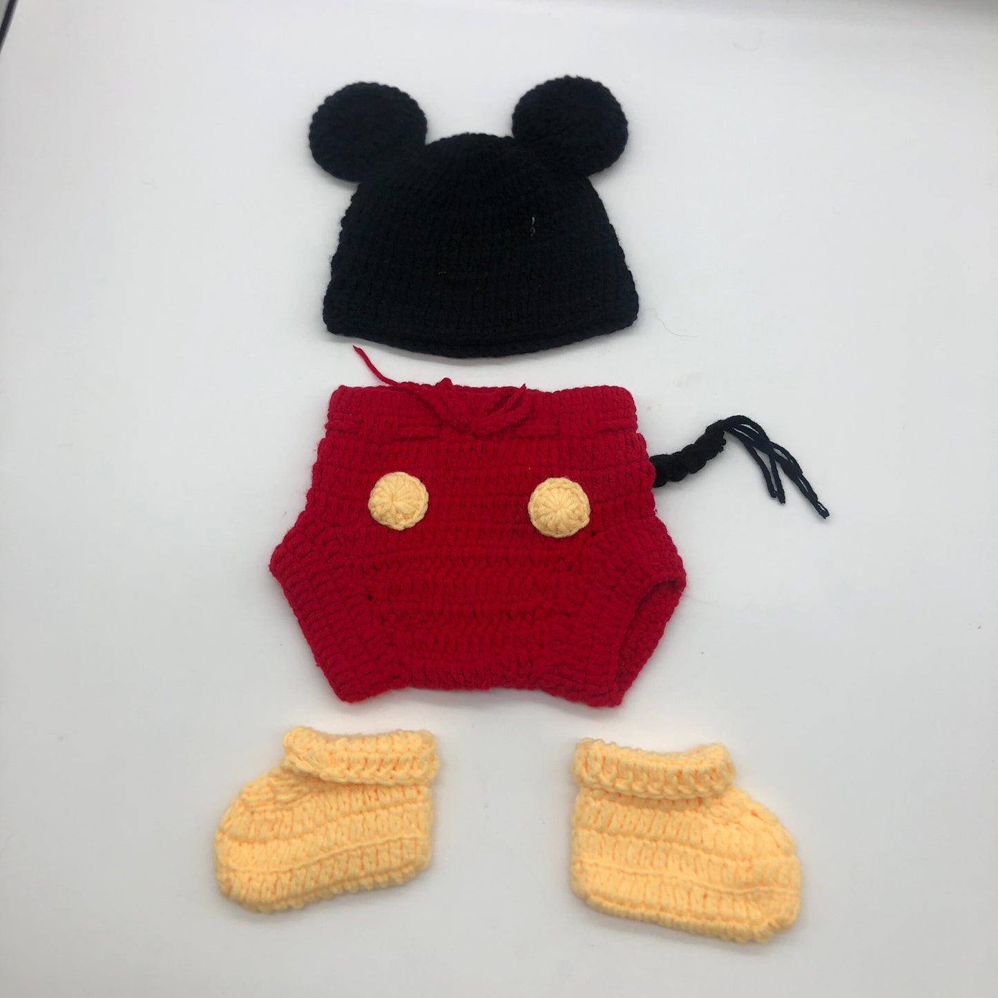 Mickey Mouse Crochet Baby Costume