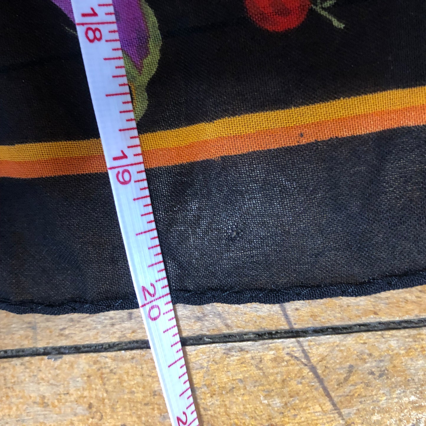 Liz Claiborne Vegetable Print Scarf Garden Motif