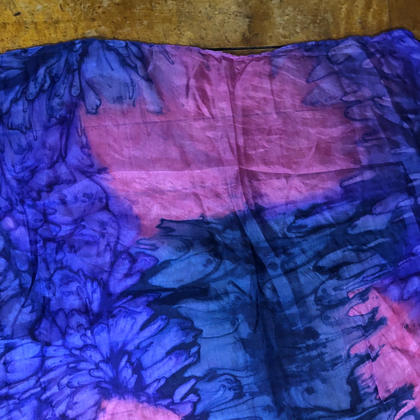 Purple and Pink Tie-dye Unbranded Square Scarf
