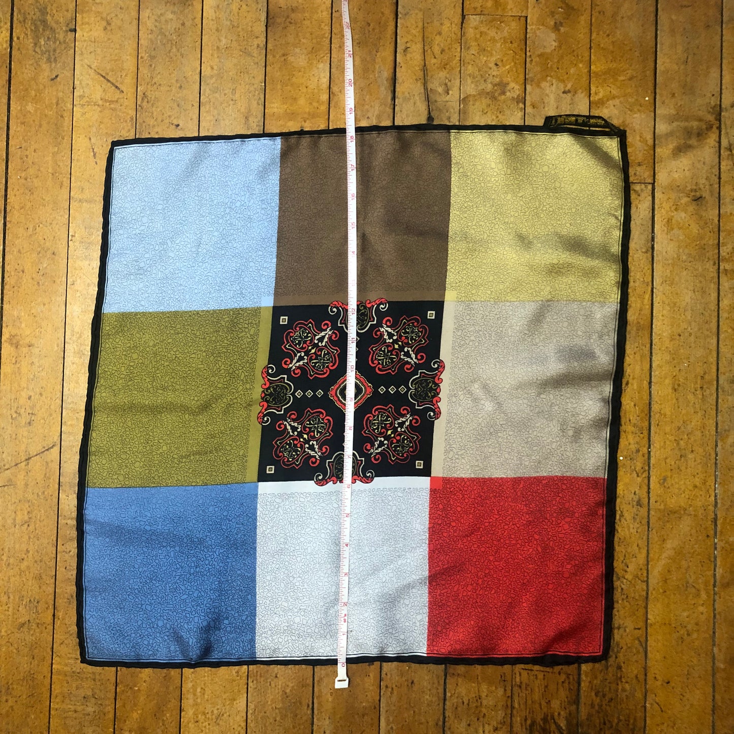 Italian Scarf, All Silk By Imperial, Made in Italy Hand Rolled Square Scarf