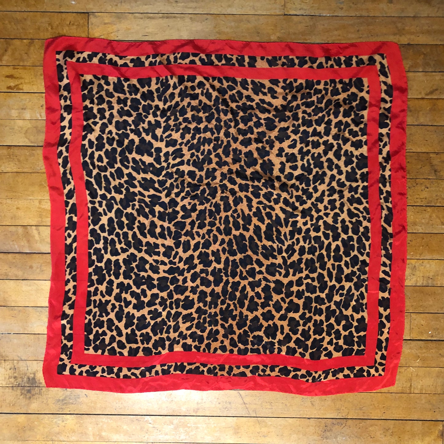 Square Cheetah Print Unbranded Scarf
