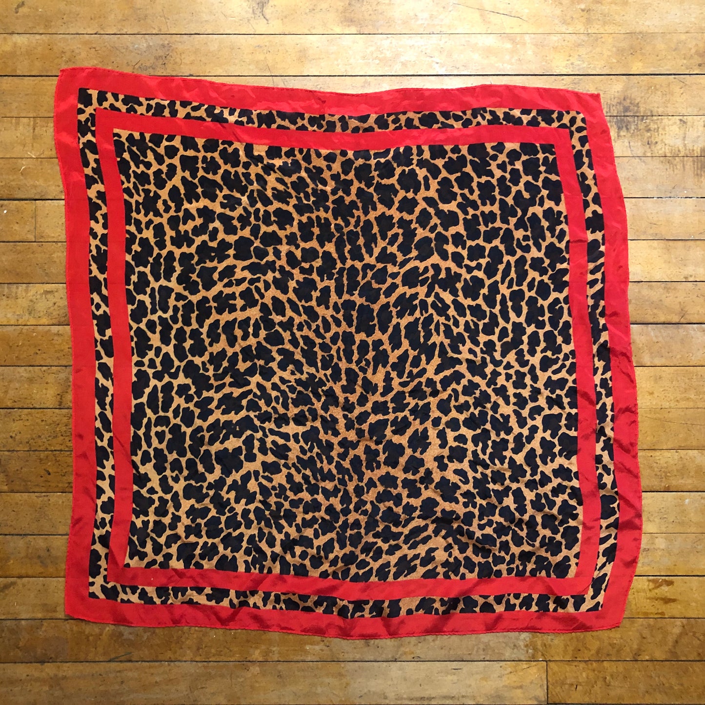 Square Cheetah Print Unbranded Scarf