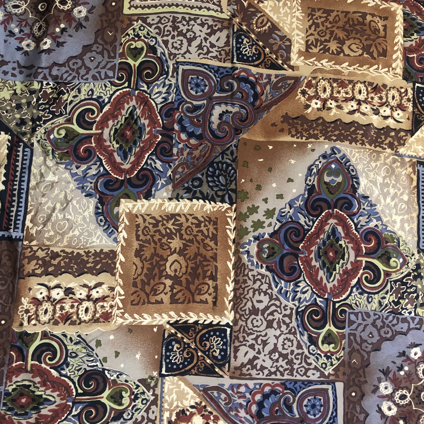 Dark Floral Square Unbranded Scarf