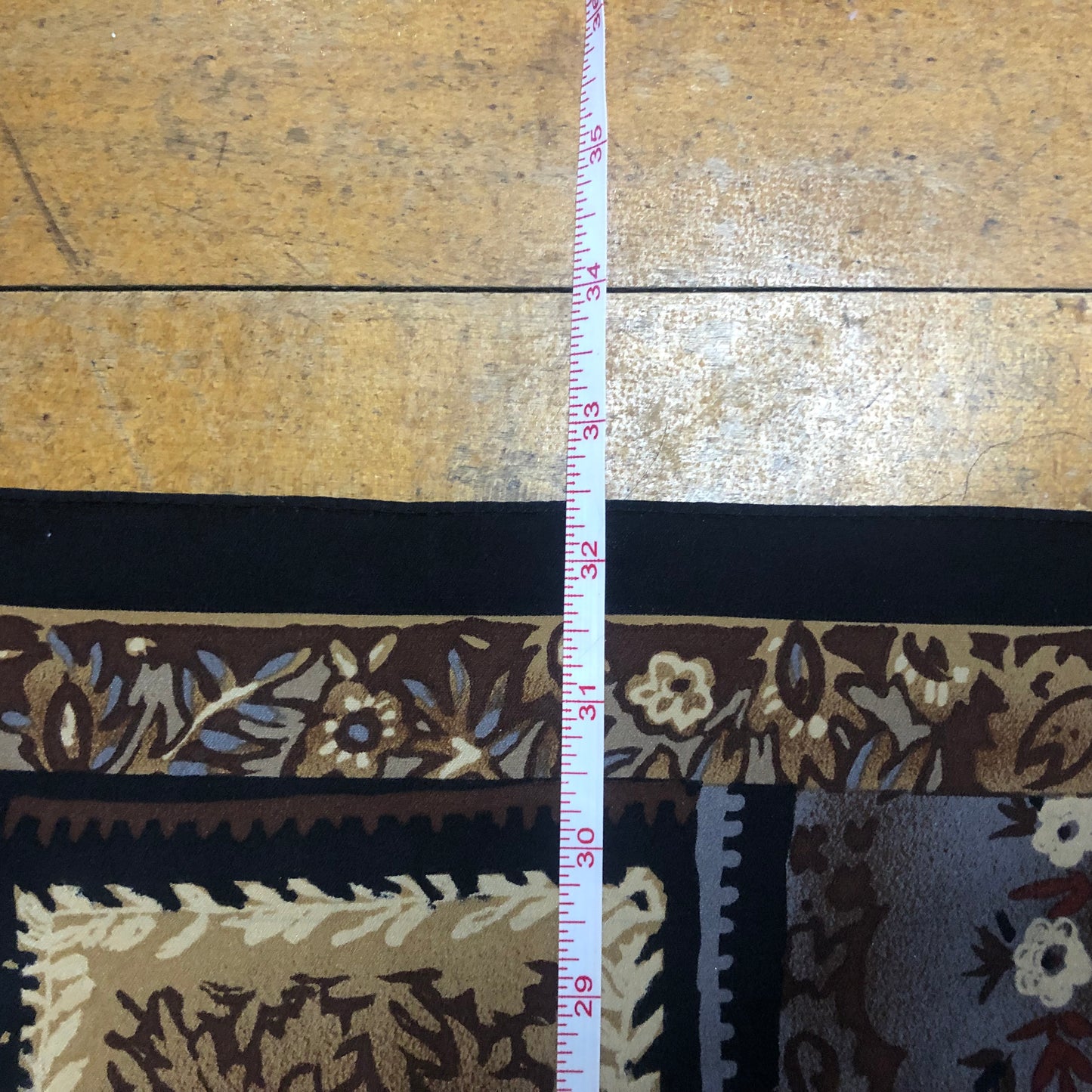 Dark Floral Square Unbranded Scarf
