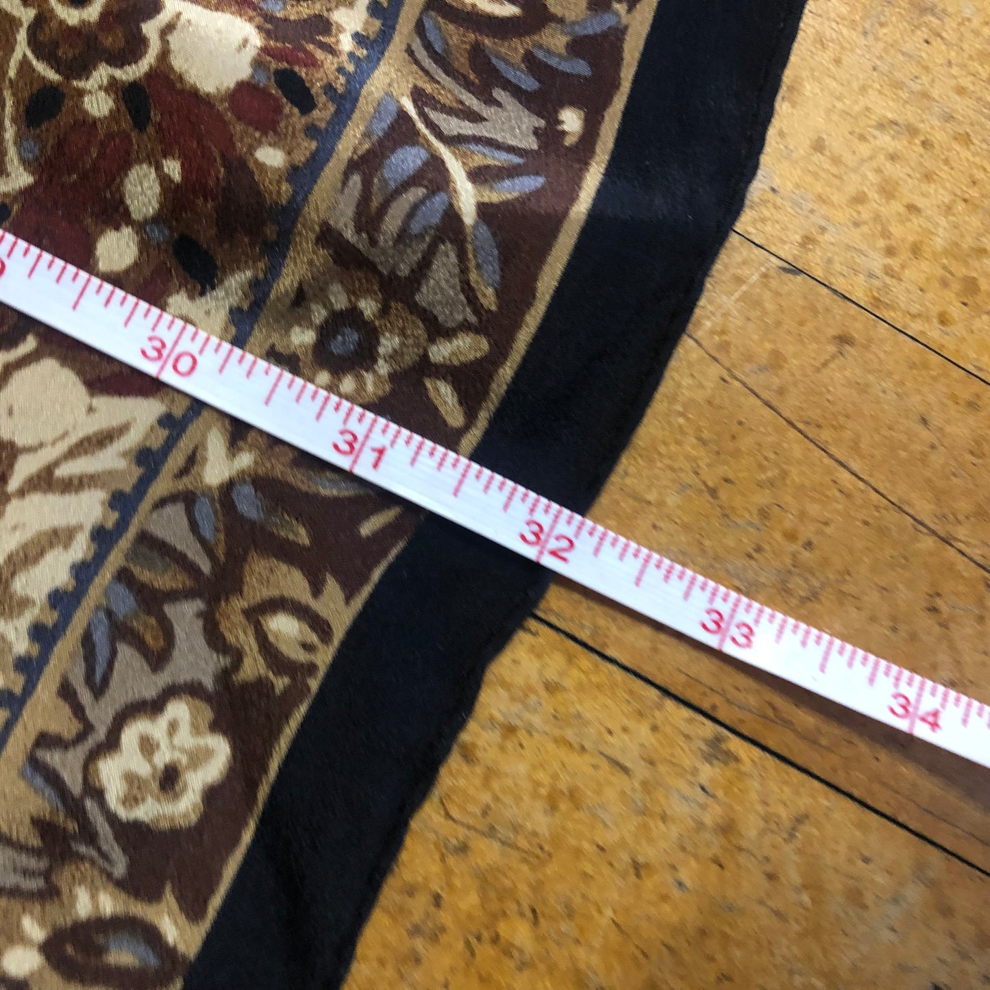 Dark Floral Square Unbranded Scarf