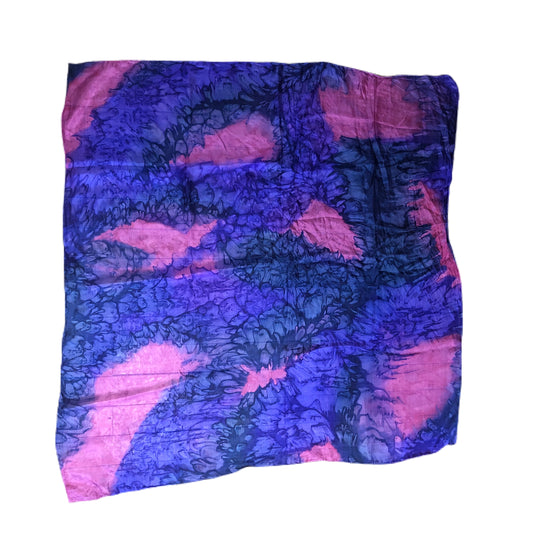 Purple and Pink Tie-dye Unbranded Square Scarf